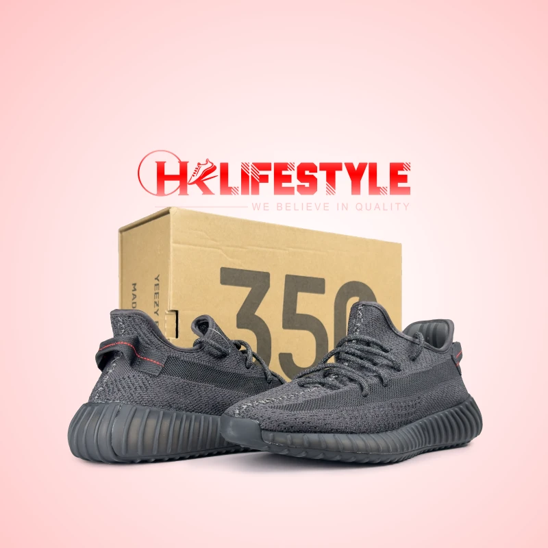 Yeezy Boost 350 V2 Black Sneakers - HK Lifestyle Yeezy Boost 350 V2 Black Sneakers - HK Lifestyle